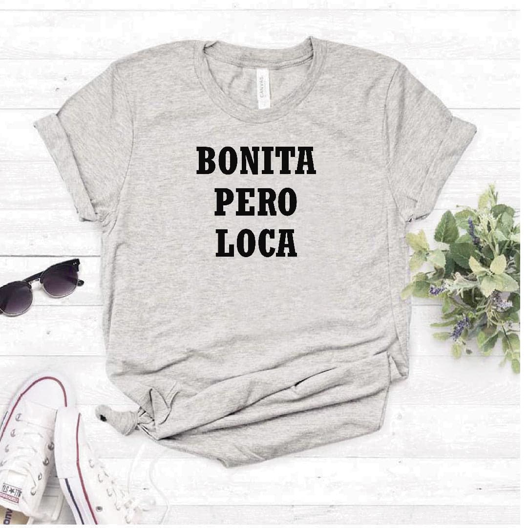 Camiseta Estampada T-shirt Bonita pero Loca — foto 6