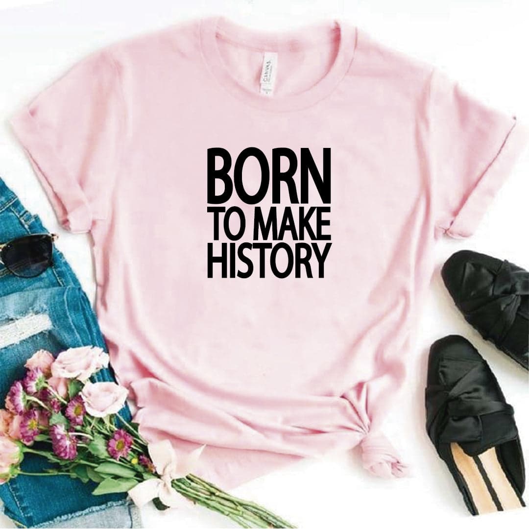 Camisa estampada  tipo T-shirt BORN TO MAKE HISTORY — foto 1