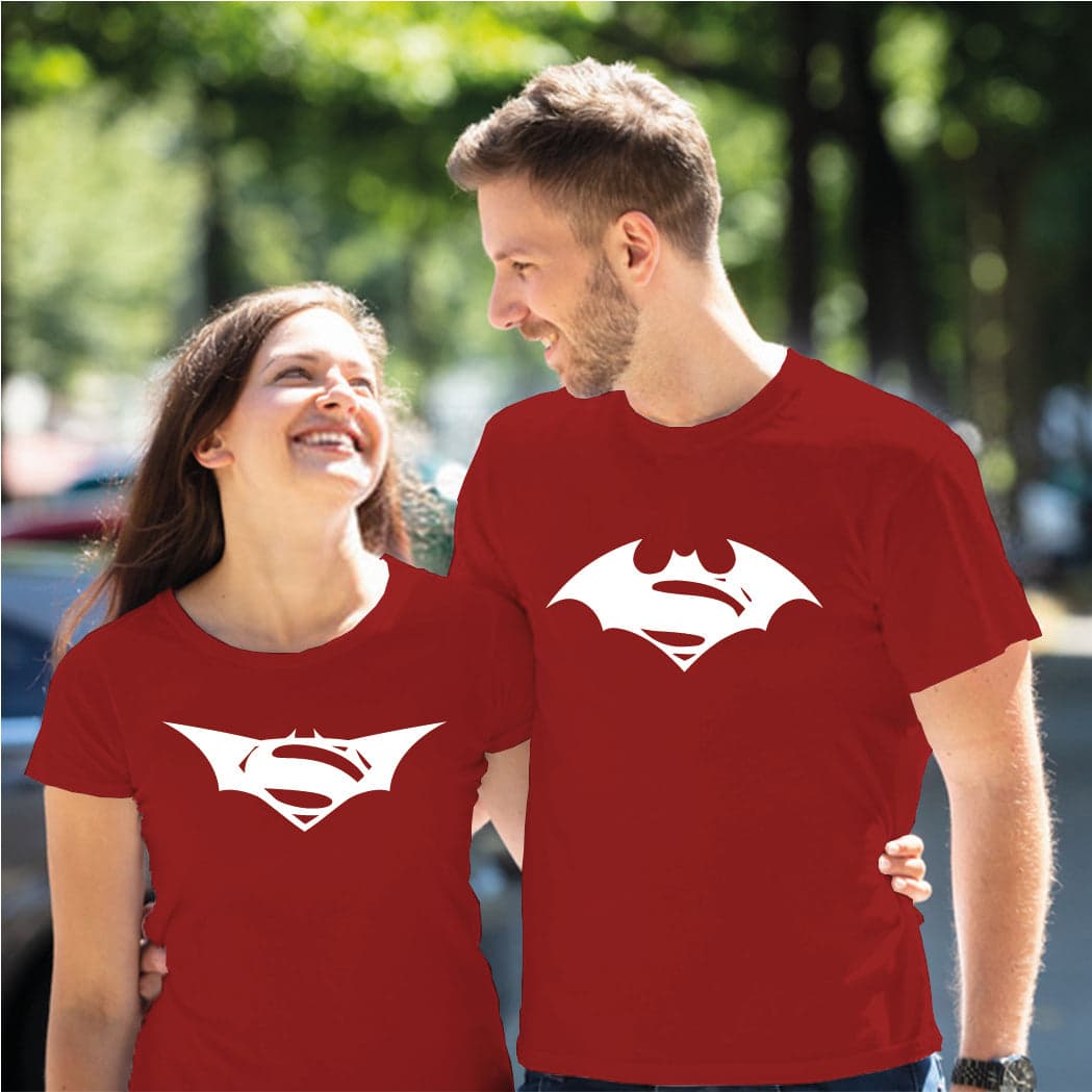 Camiseta estampada pareja T-shirt Batman y Batwoman — foto 4