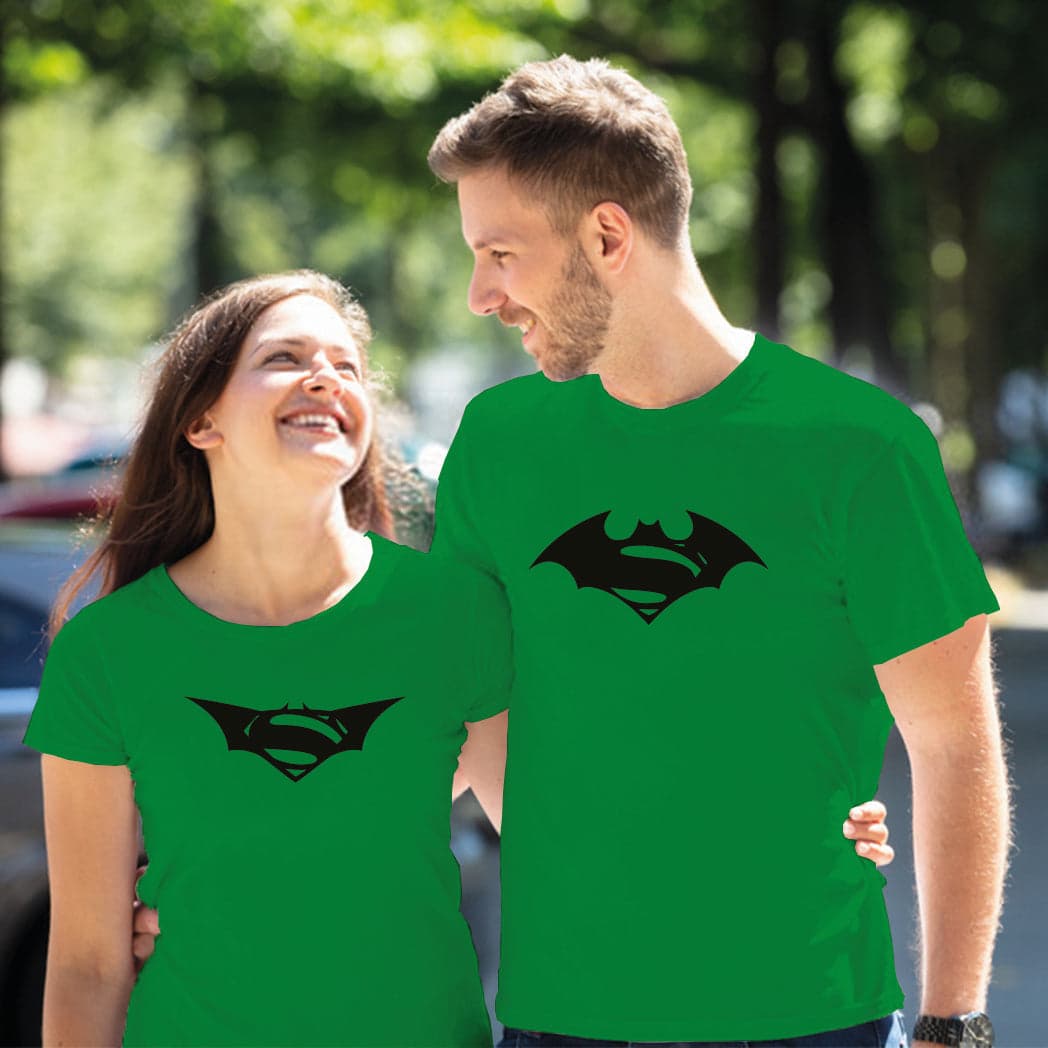 Camiseta estampada pareja T-shirt Batman y Batwoman — foto 5