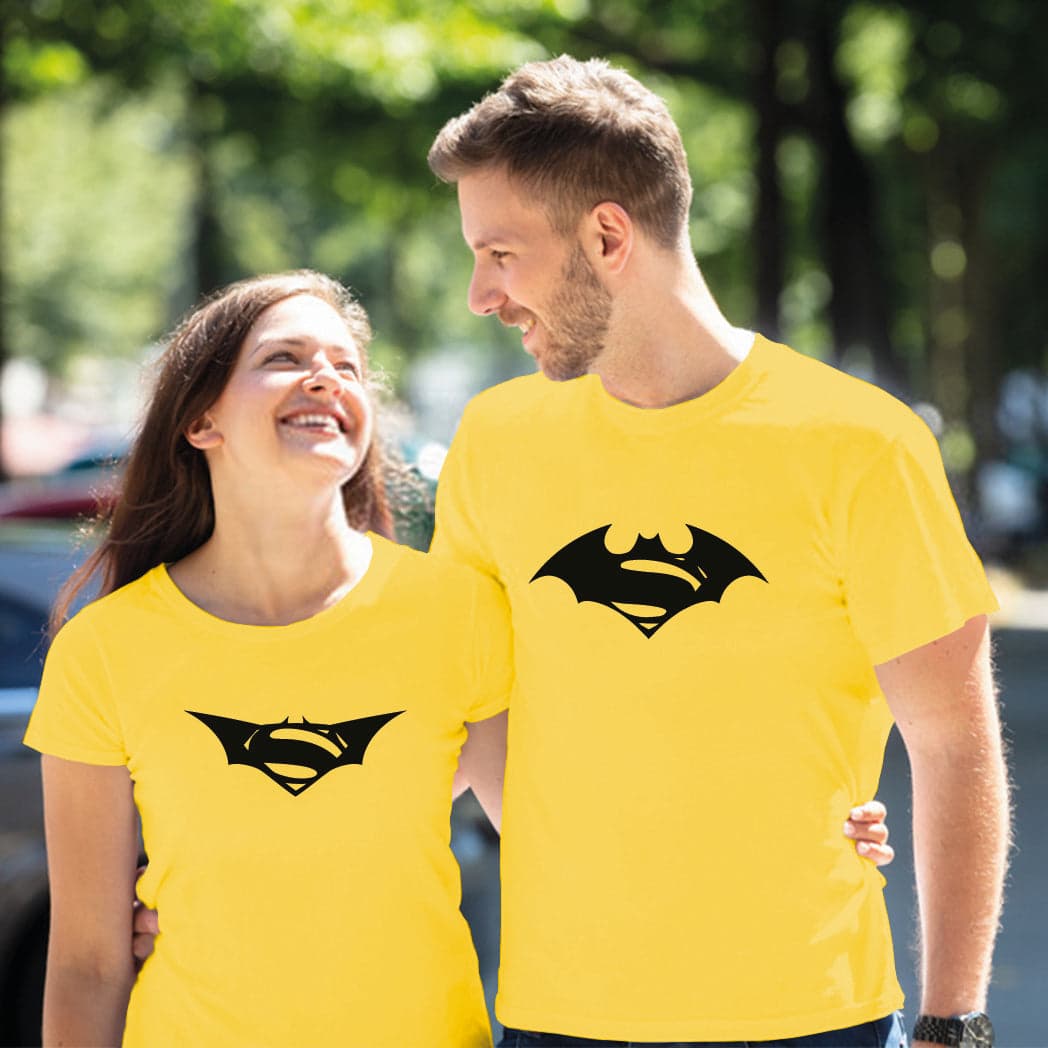 Camiseta estampada pareja T-shirt Batman y Batwoman — foto 3