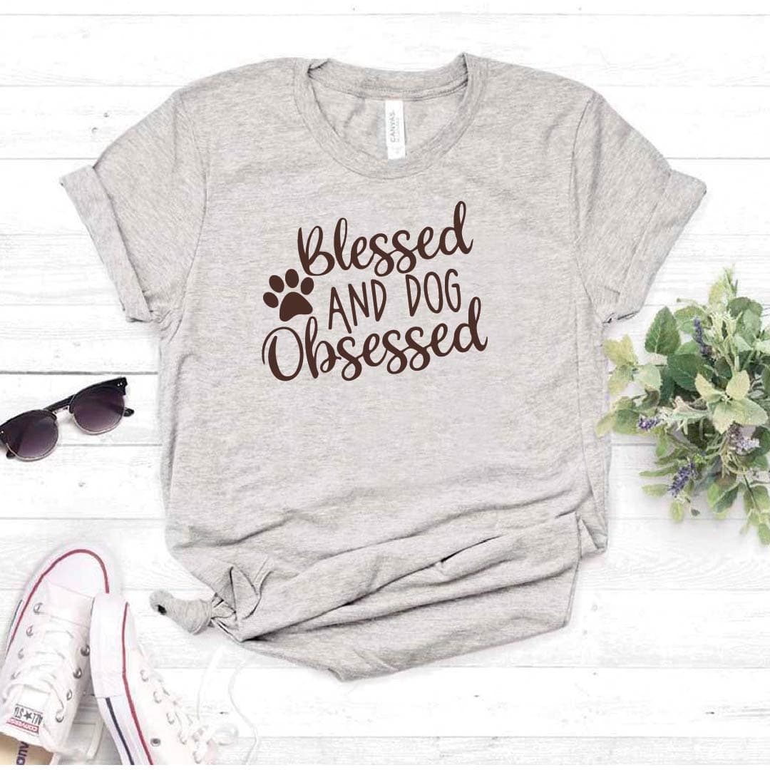 Camisa estampada tipo T- shirt BLESSED AND DOG OBSESSED — foto 1