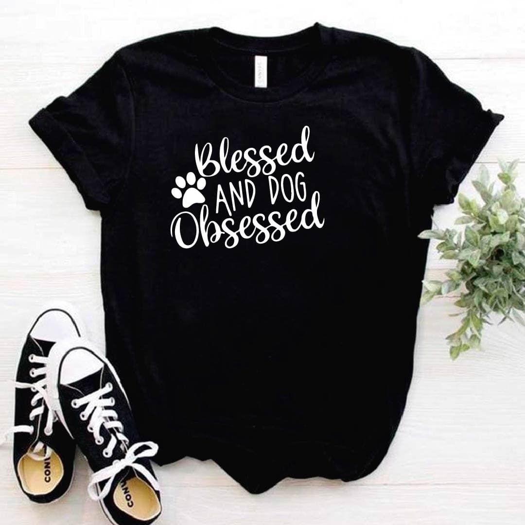 Camisa estampada tipo T- shirt BLESSED AND DOG OBSESSED — foto 3