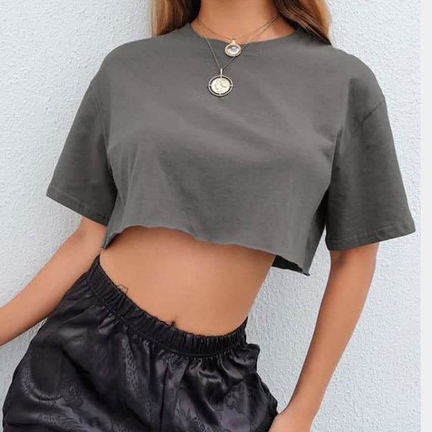 Camiseta corta unicolor — foto 2