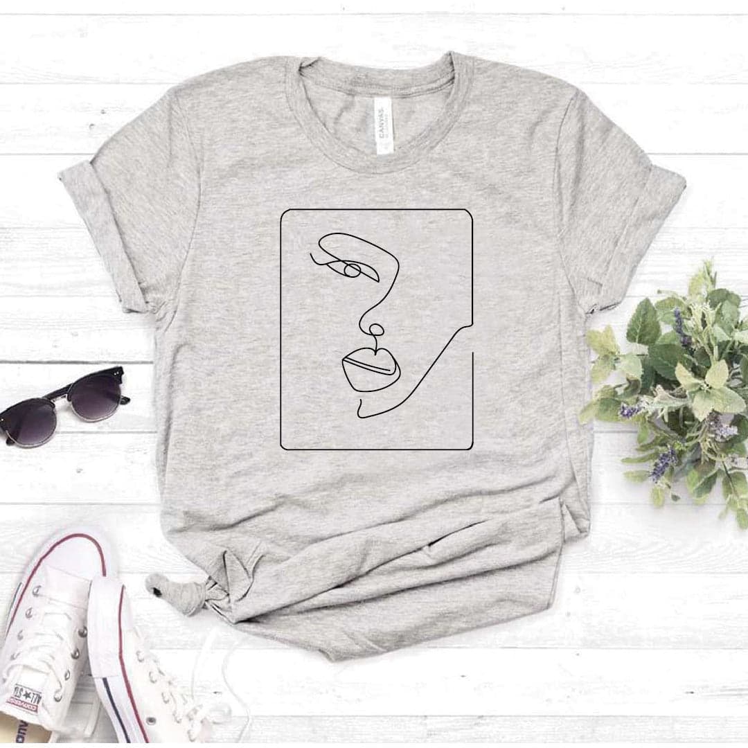 Camisa estampada tipo T-shirt Cara Abstracta — foto 6