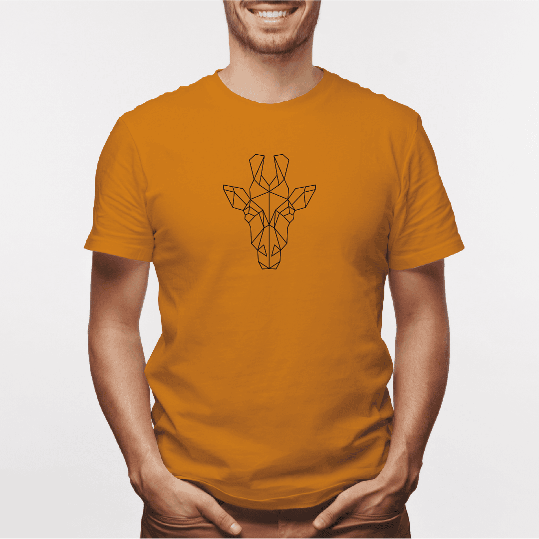 Camisa estampada para hombre  tipo T-shirt Jirafa Geometrica — foto 1