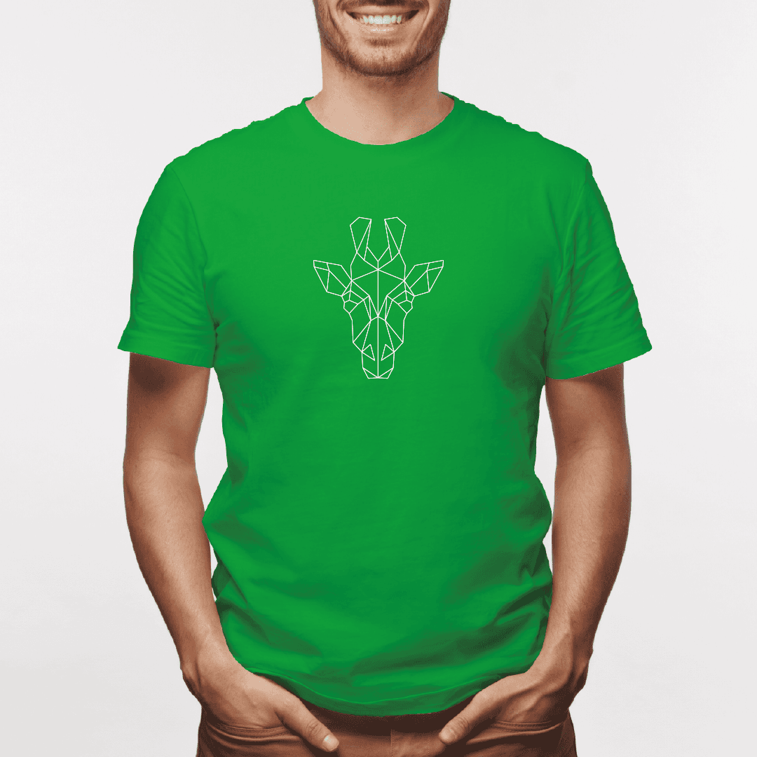Camisa estampada para hombre  tipo T-shirt Jirafa Geometrica — foto 7