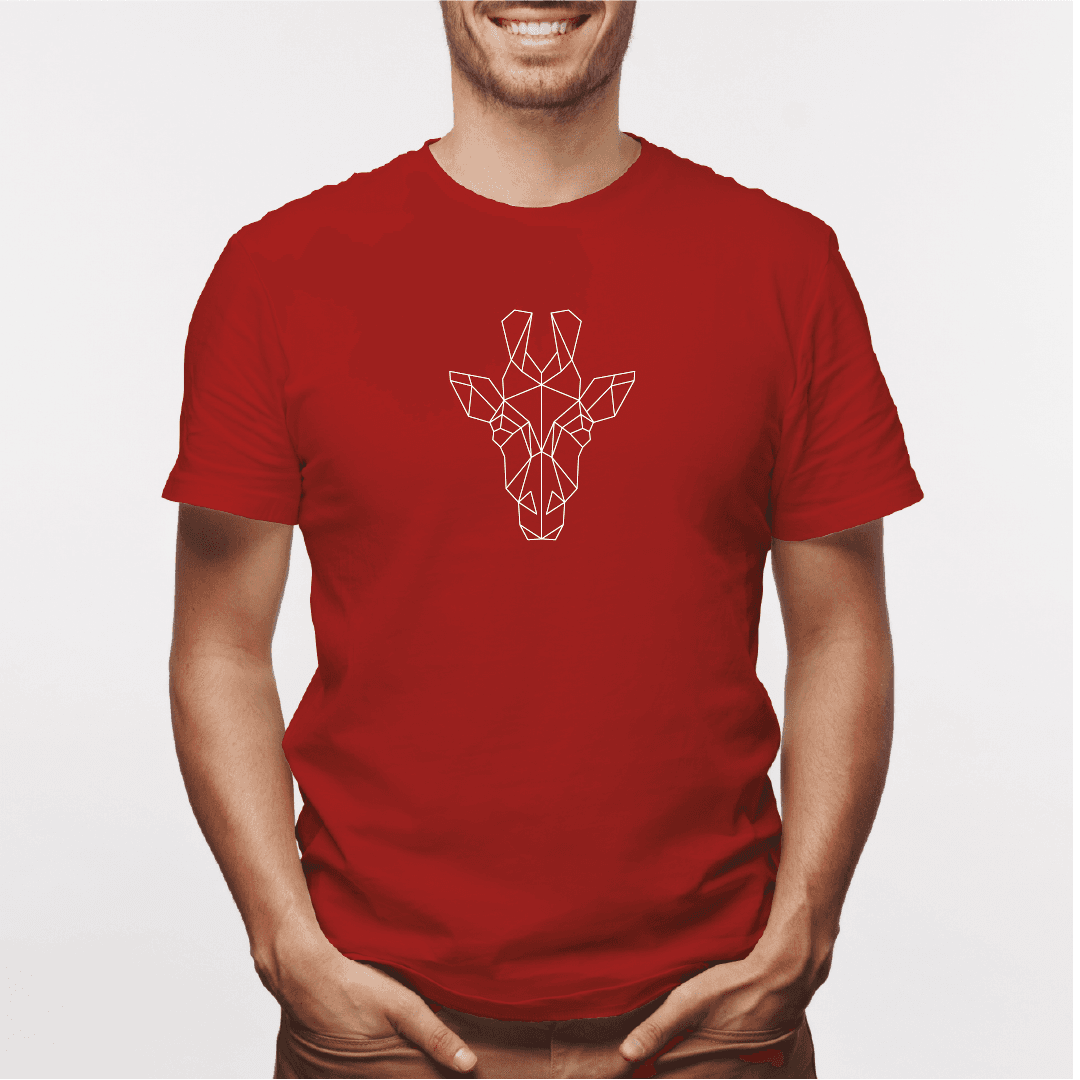 Camisa estampada para hombre  tipo T-shirt Jirafa Geometrica — foto 3