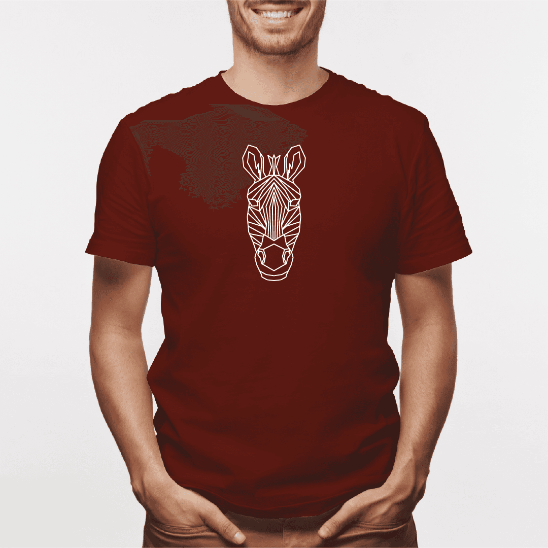 Camisa estampada para hombre  tipo T-shirt Cebra Geometrico — foto 4
