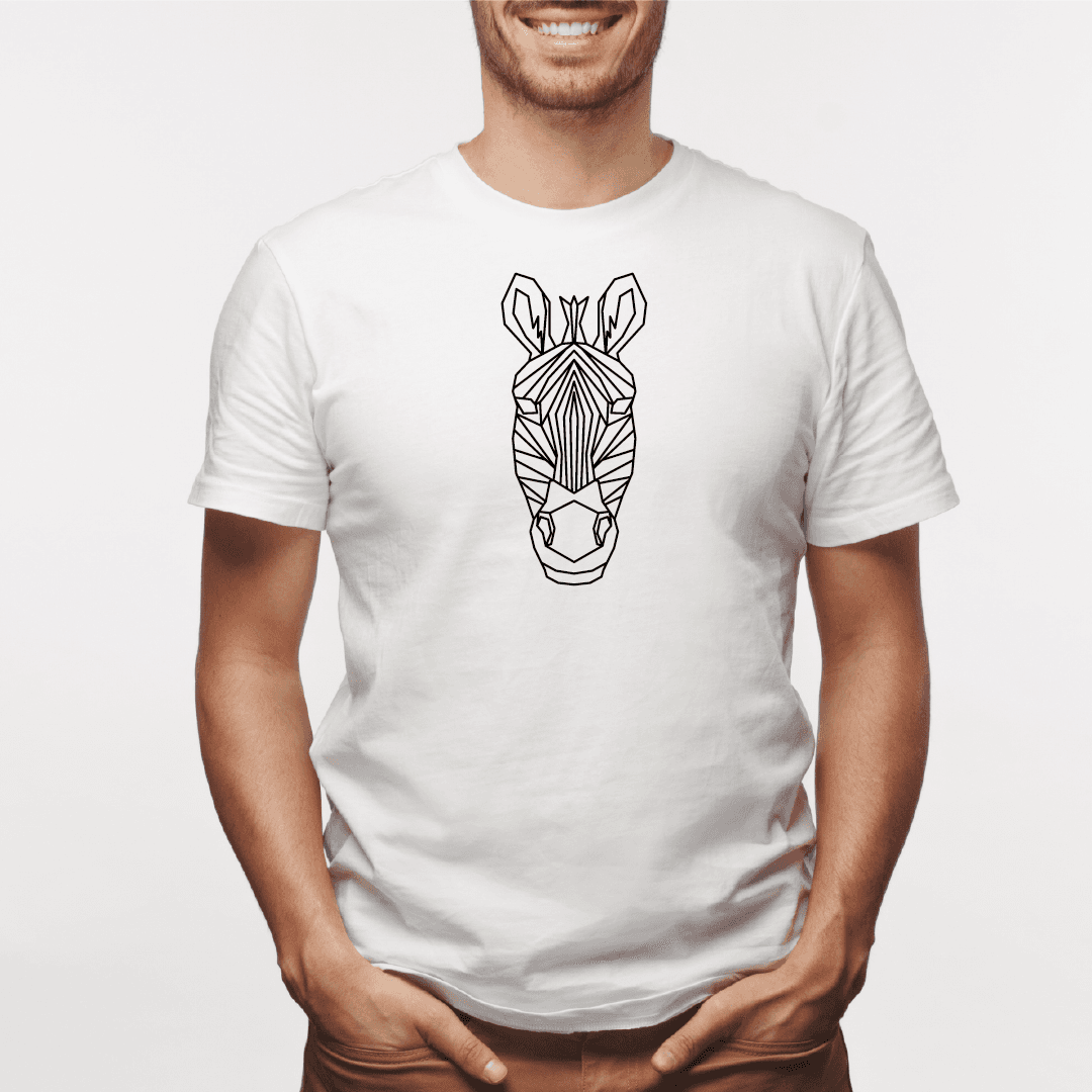 Camisa estampada para hombre  tipo T-shirt Cebra Geometrico — foto 5