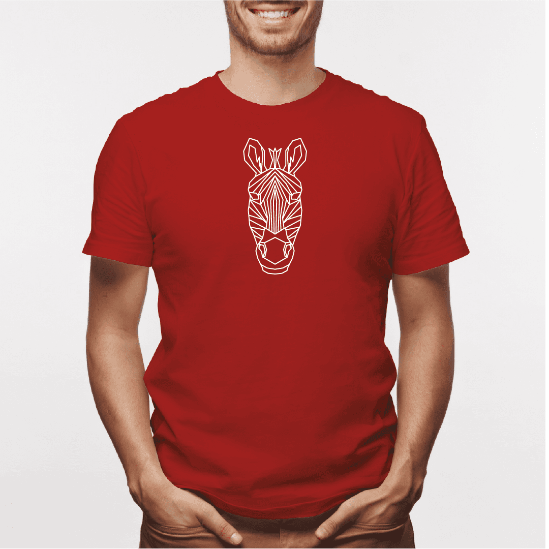 Camisa estampada para hombre  tipo T-shirt Cebra Geometrico — foto 3