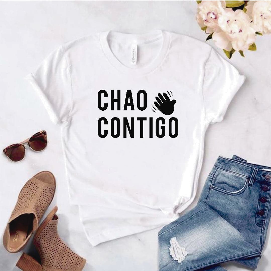 Camiseta Estampada T-shirt Chao Contigo — foto 3