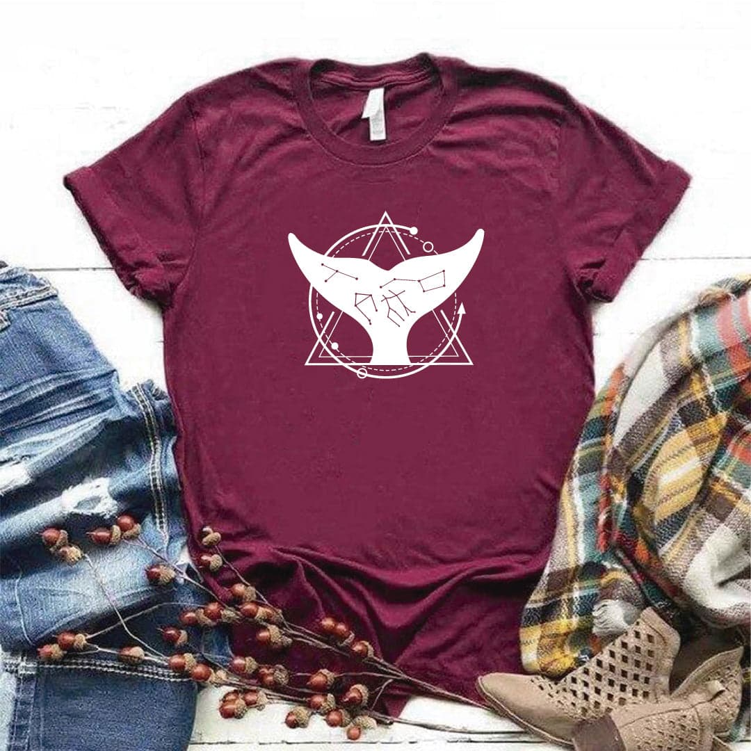 Camisa estampada  tipo T-shirt COLA DE BALLENA CONSTELACION — foto 4