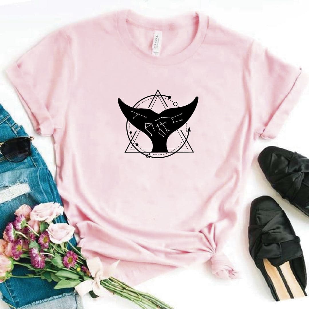 Camisa estampada  tipo T-shirt COLA DE BALLENA CONSTELACION — foto 7