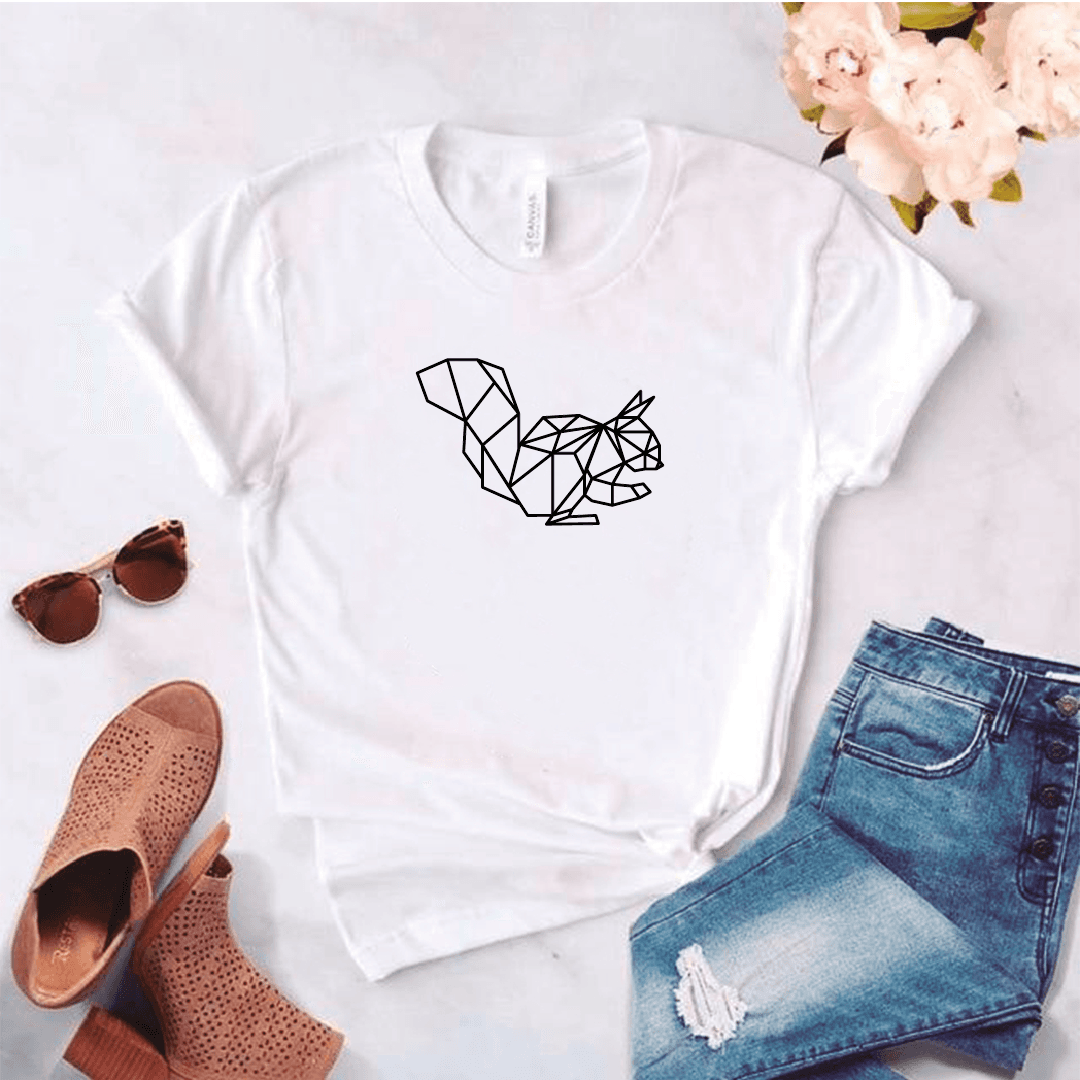 Camisa estampada tipo T- shirt Ardilla Geometrico — foto 5