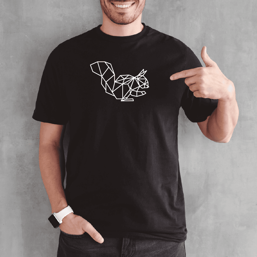 Camisa estampada para hombre  tipo T-shirt Ardilla Geometrico — foto 3