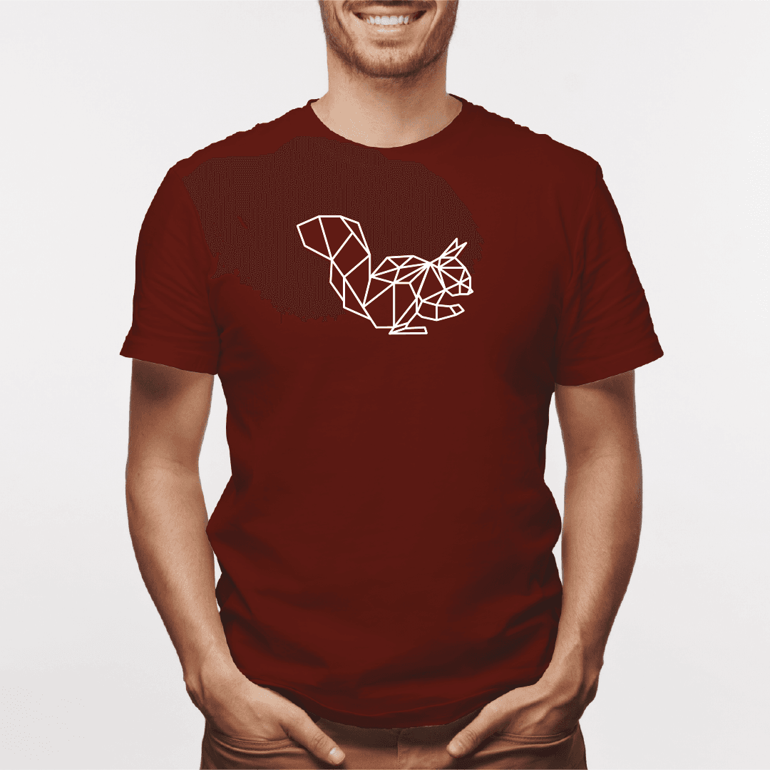 Camisa estampada para hombre  tipo T-shirt Ardilla Geometrico — foto 5