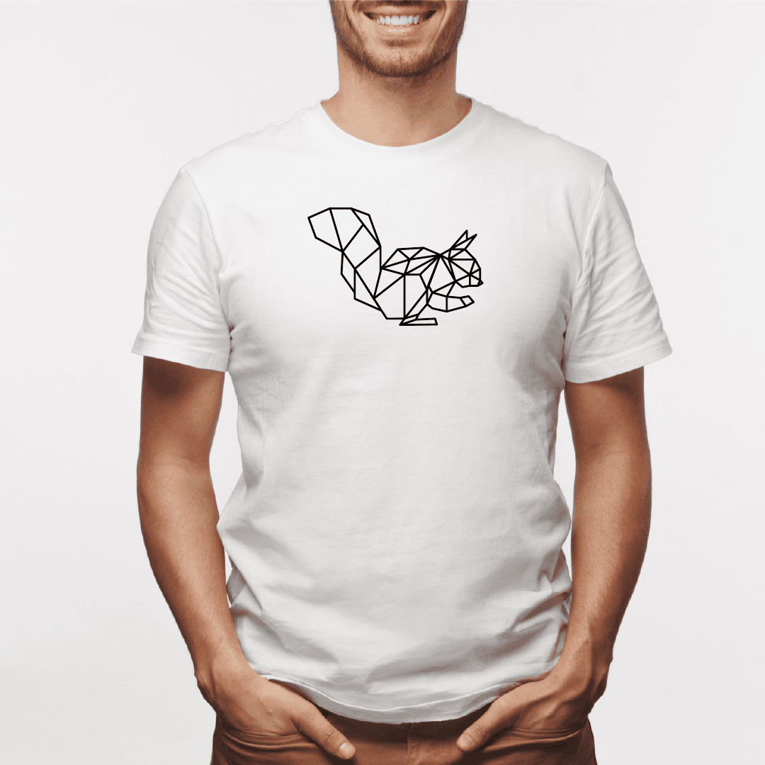 Camisa estampada para hombre  tipo T-shirt Ardilla Geometrico — foto 6