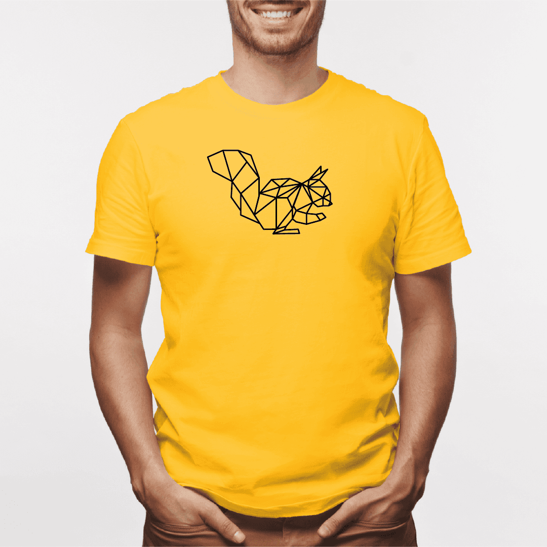 Camisa estampada para hombre  tipo T-shirt Ardilla Geometrico — foto 1