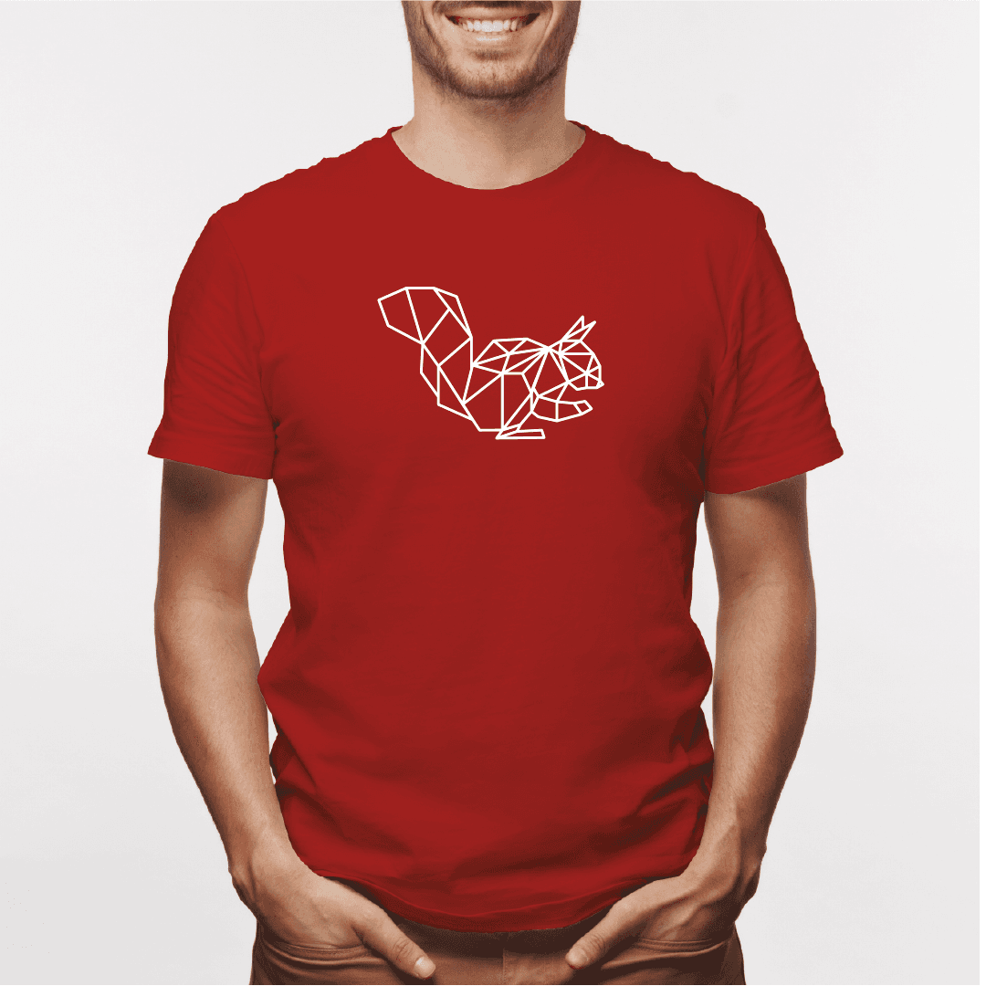 Camisa estampada para hombre  tipo T-shirt Ardilla Geometrico — foto 2