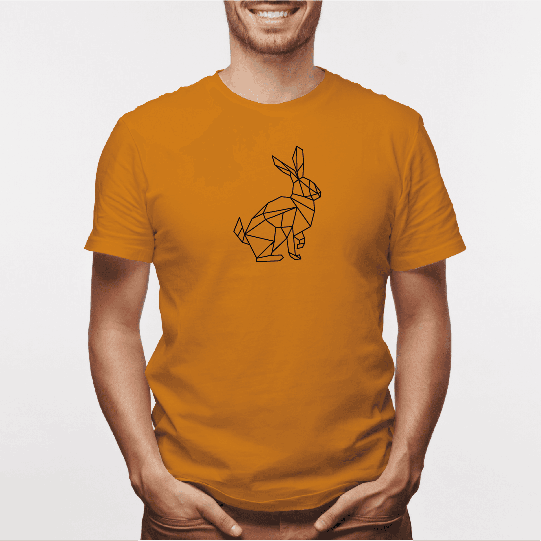 Camisa estampada para hombre  tipo T-shirt Conejo Geometrico — foto 4
