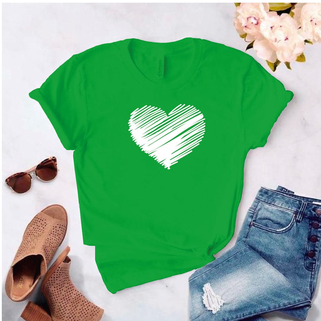 Camisa estampada tipo T- shirt Corazón Garabato — foto 6