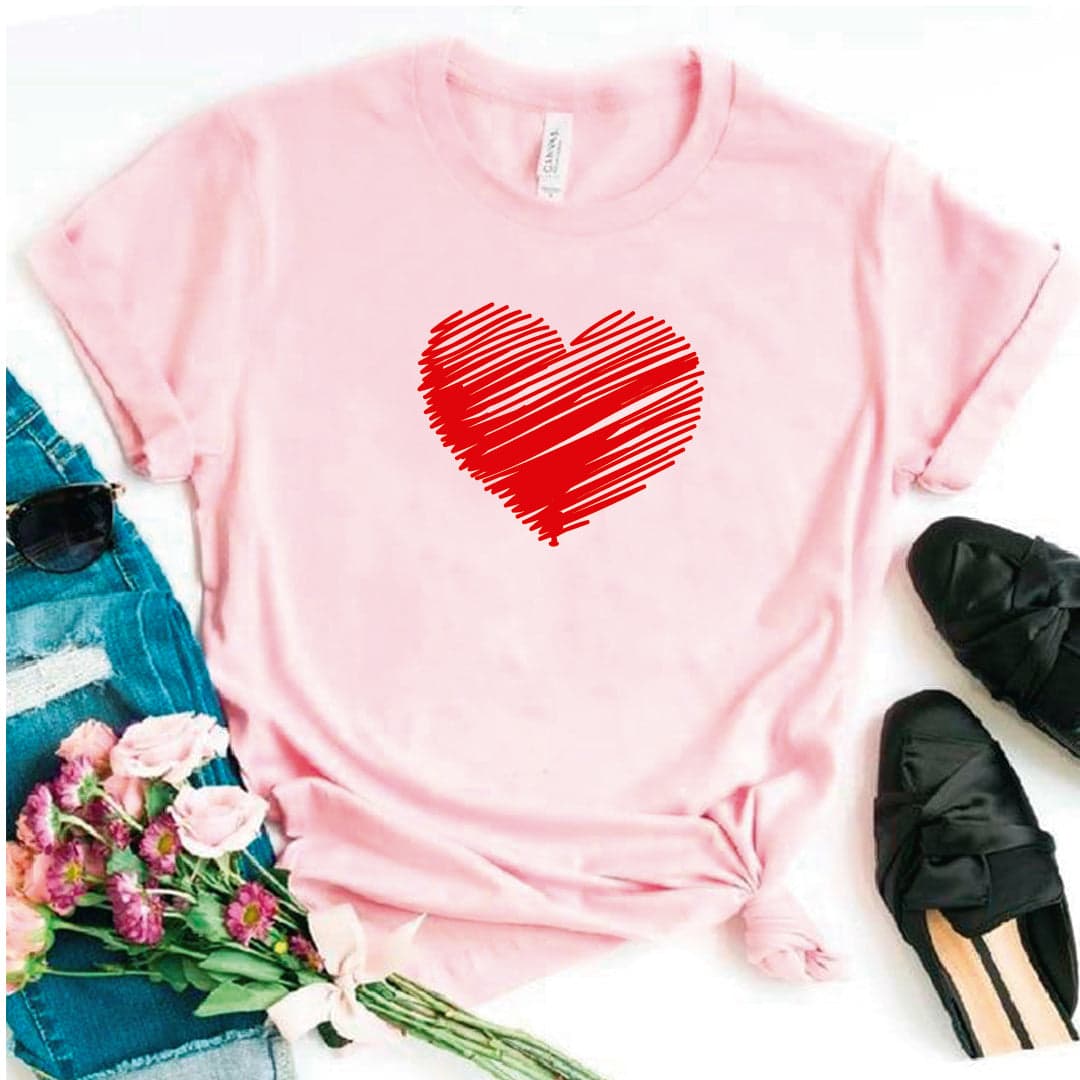 Camisa estampada tipo T- shirt Corazón Garabato — foto 8