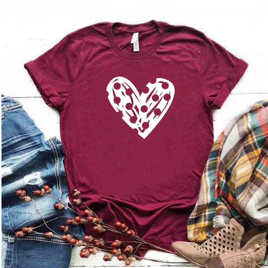 Camisa estampada tipo T- shirt Corazón Puntos — foto 4