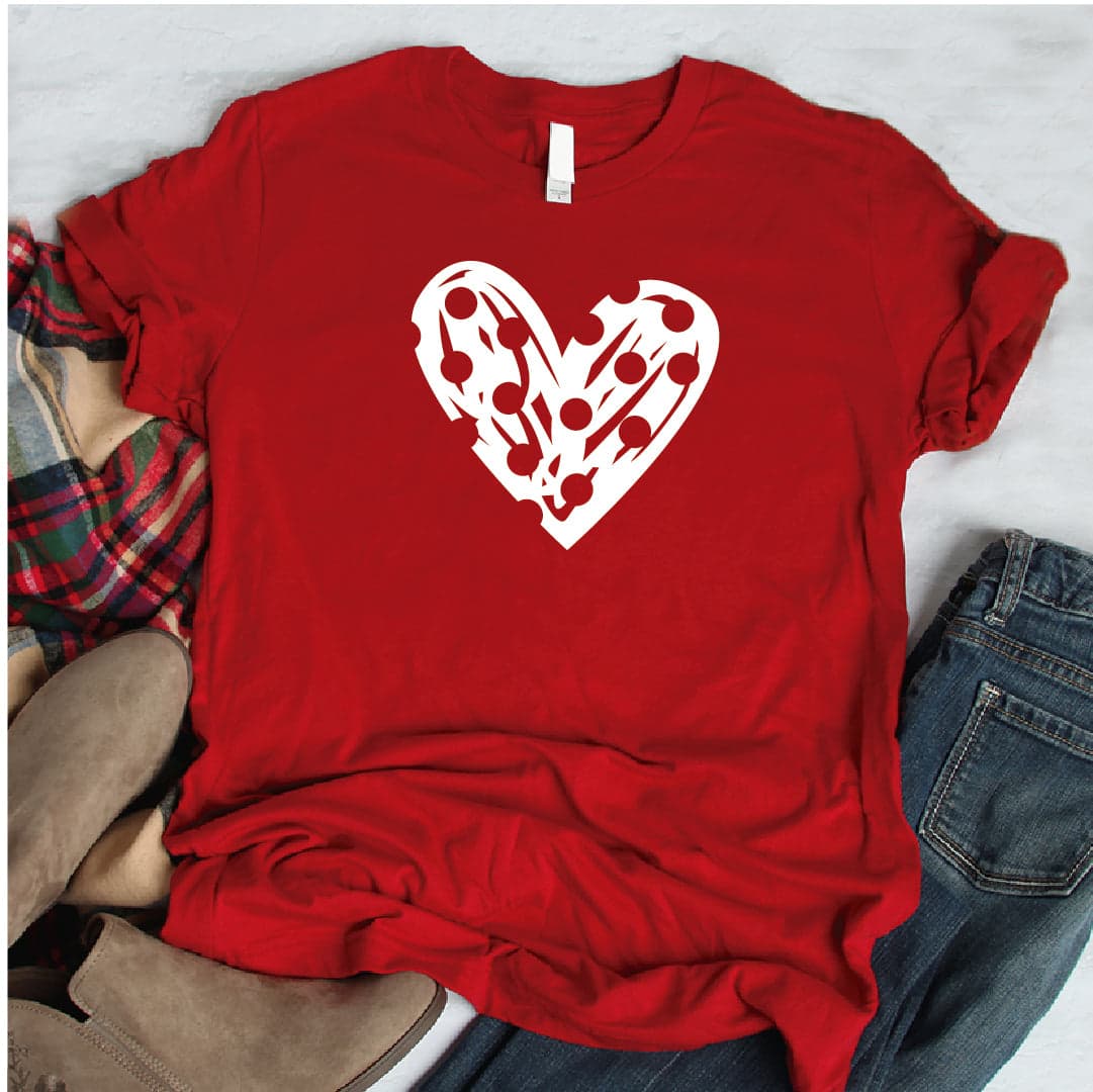Camisa estampada tipo T- shirt Corazón Puntos — foto 6