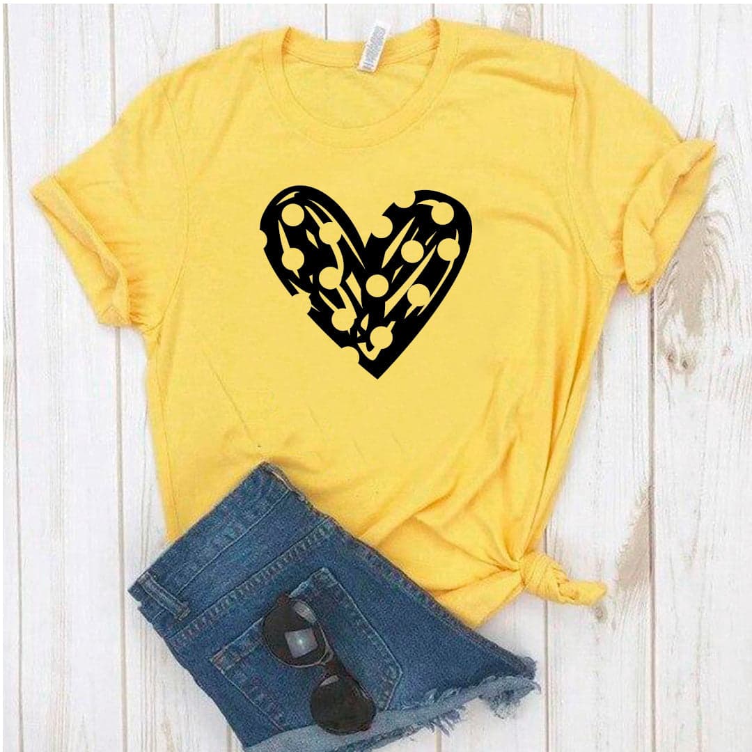 Camisa estampada tipo T- shirt Corazón Puntos — foto 2