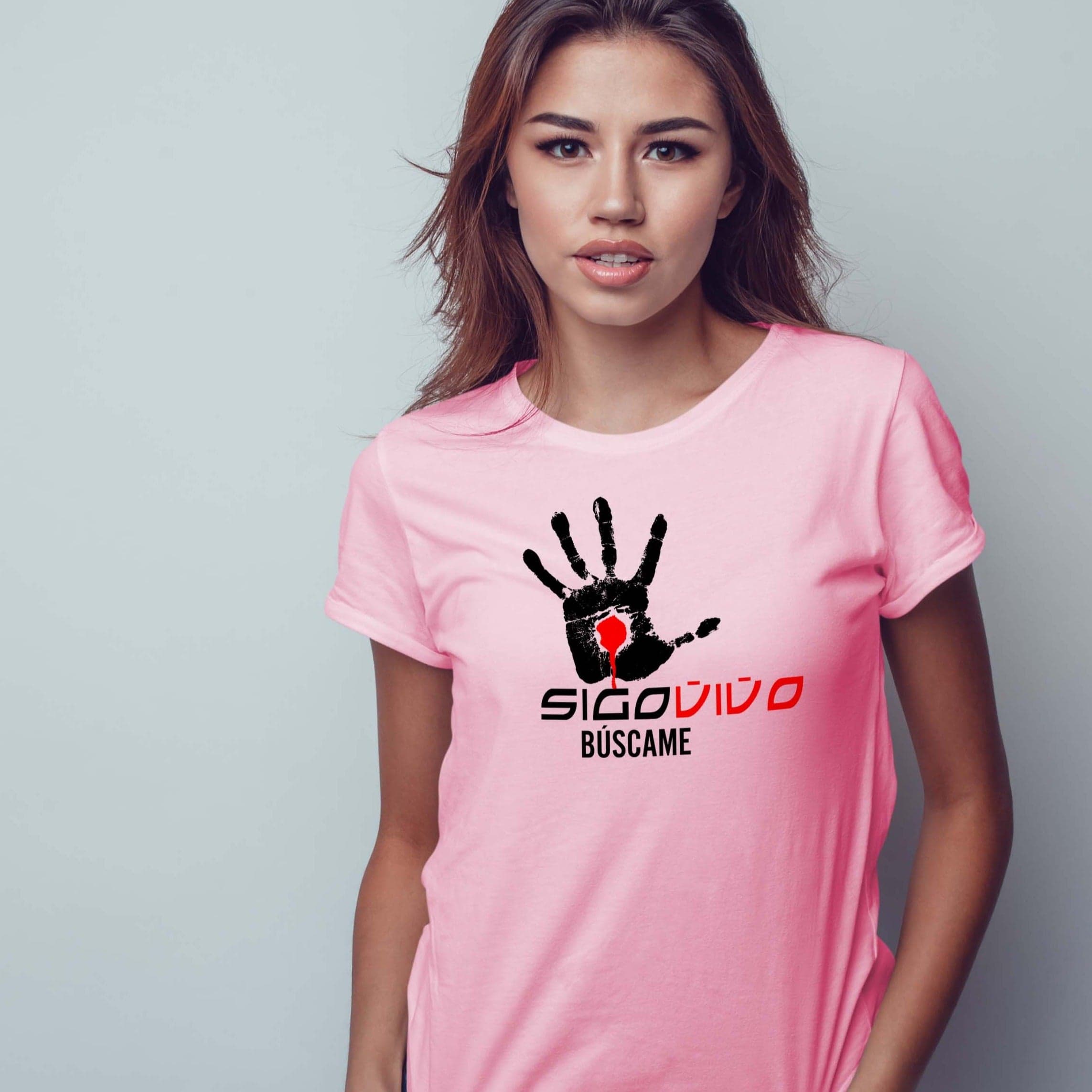 Camiseta T-shirt mujer cristiana SIGO VIVO BUSCAME — foto 1