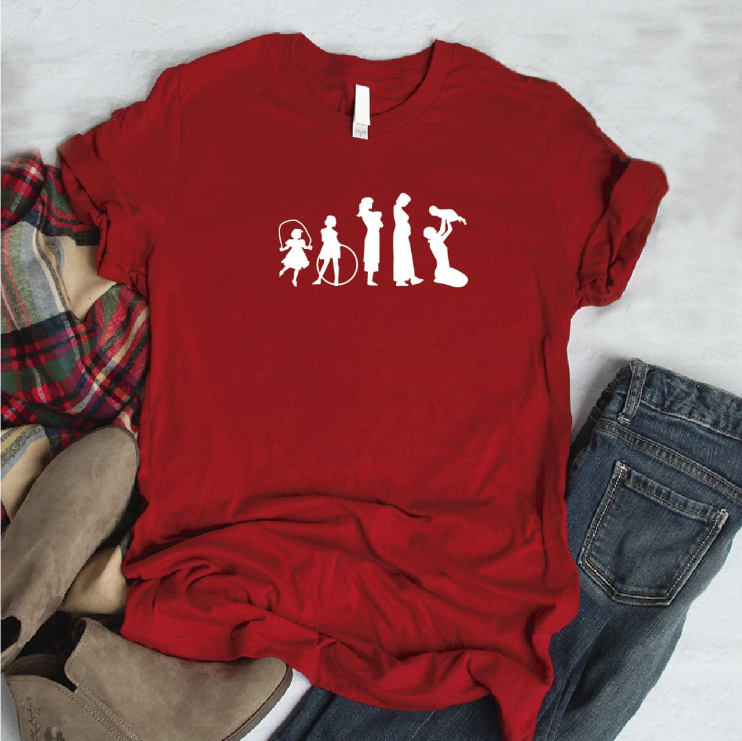 Camisa estampada tipo T- shirt EVOLUCION MUJER — foto 5