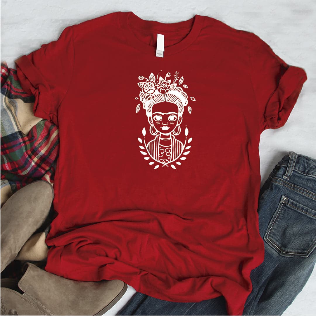 Camisa estampada  tipo T-shirt FRIDA KHALO DIBUJO — foto 6