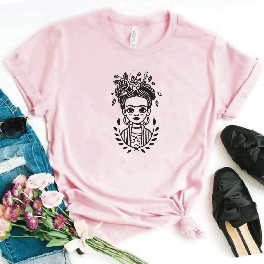 Camisa estampada  tipo T-shirt FRIDA KHALO DIBUJO — foto 1