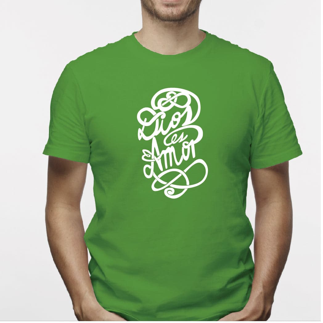 Camiseta estampada hombre T-shirt DIOS ES AMOR — foto 2