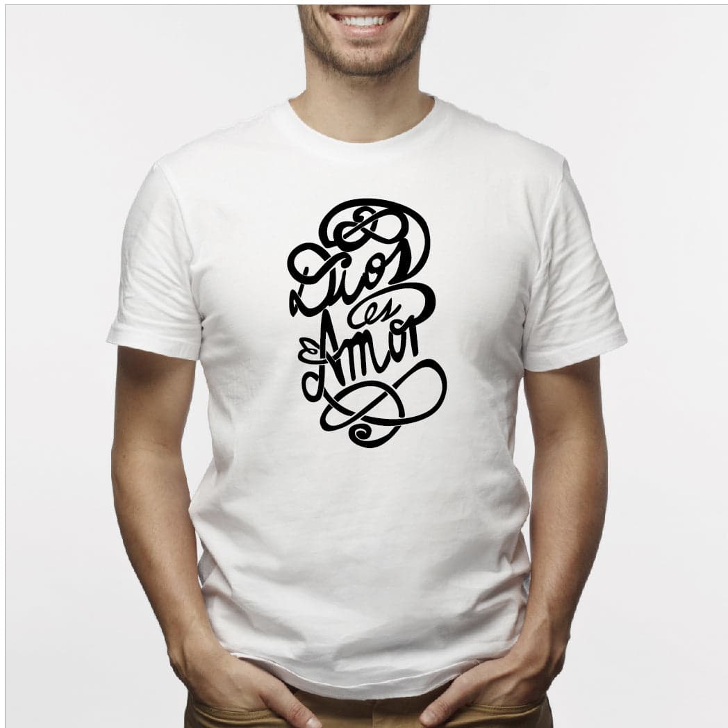 Camiseta estampada hombre T-shirt DIOS ES AMOR — foto 3