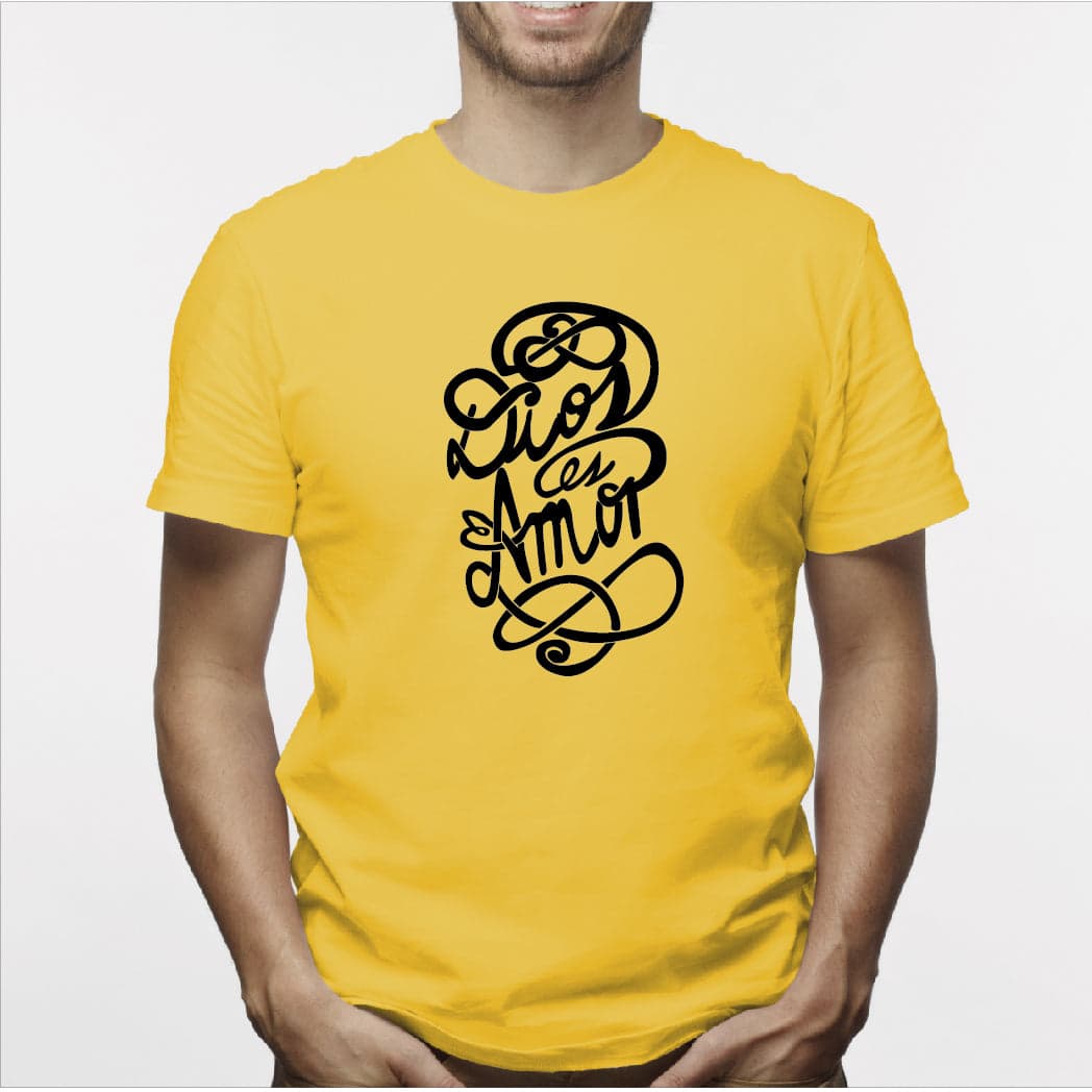 Camiseta estampada hombre T-shirt DIOS ES AMOR — foto 4