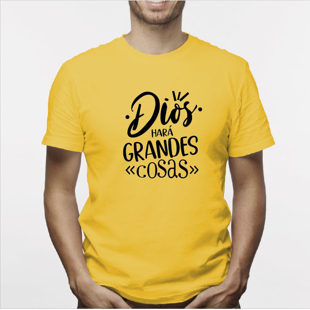 Camiseta estampada hombre T-shirt DIOS HARA COSAS GRANDES — foto 6