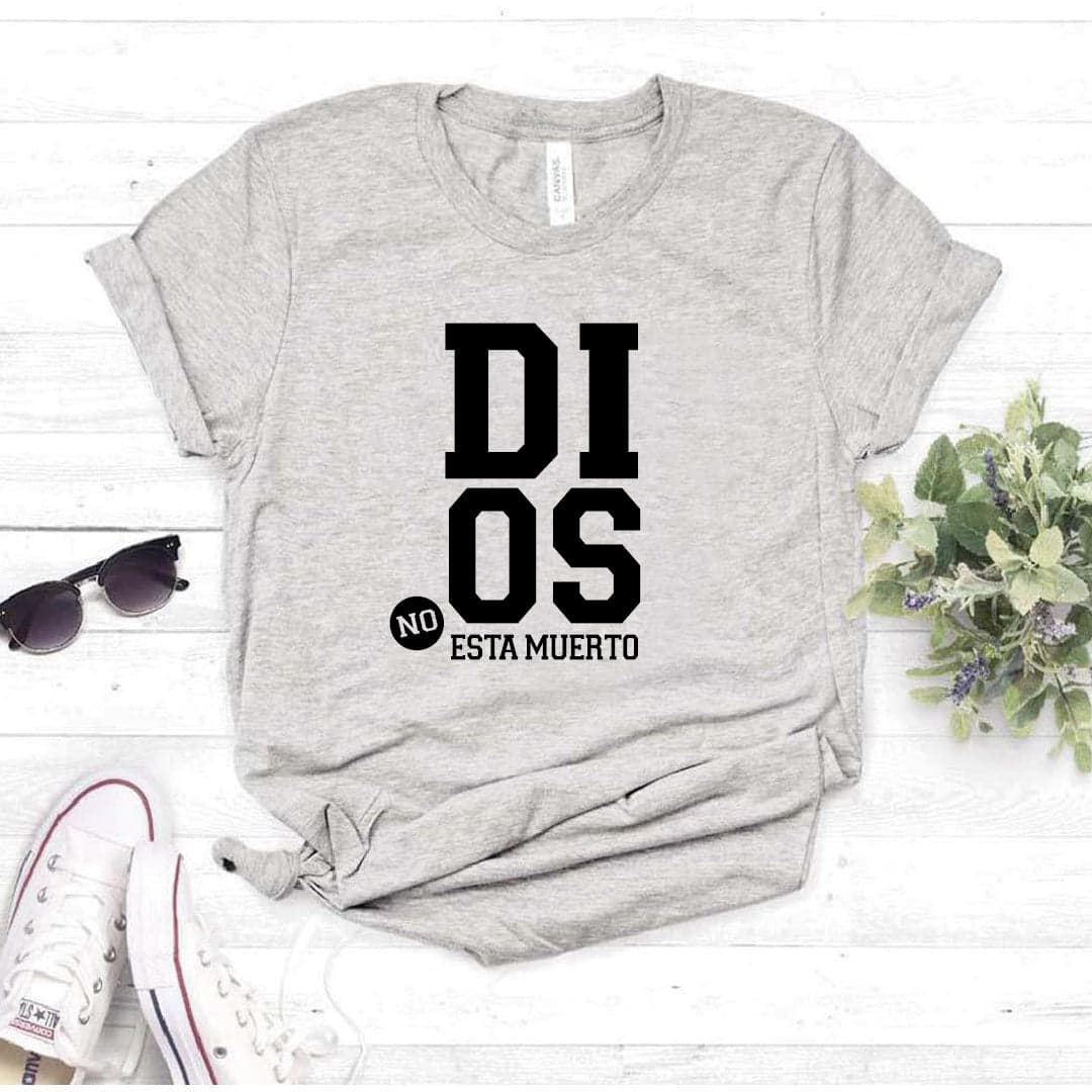 Camiseta T-shirt mujer cristiana DIOS NO ESTA MUERTO — foto 7