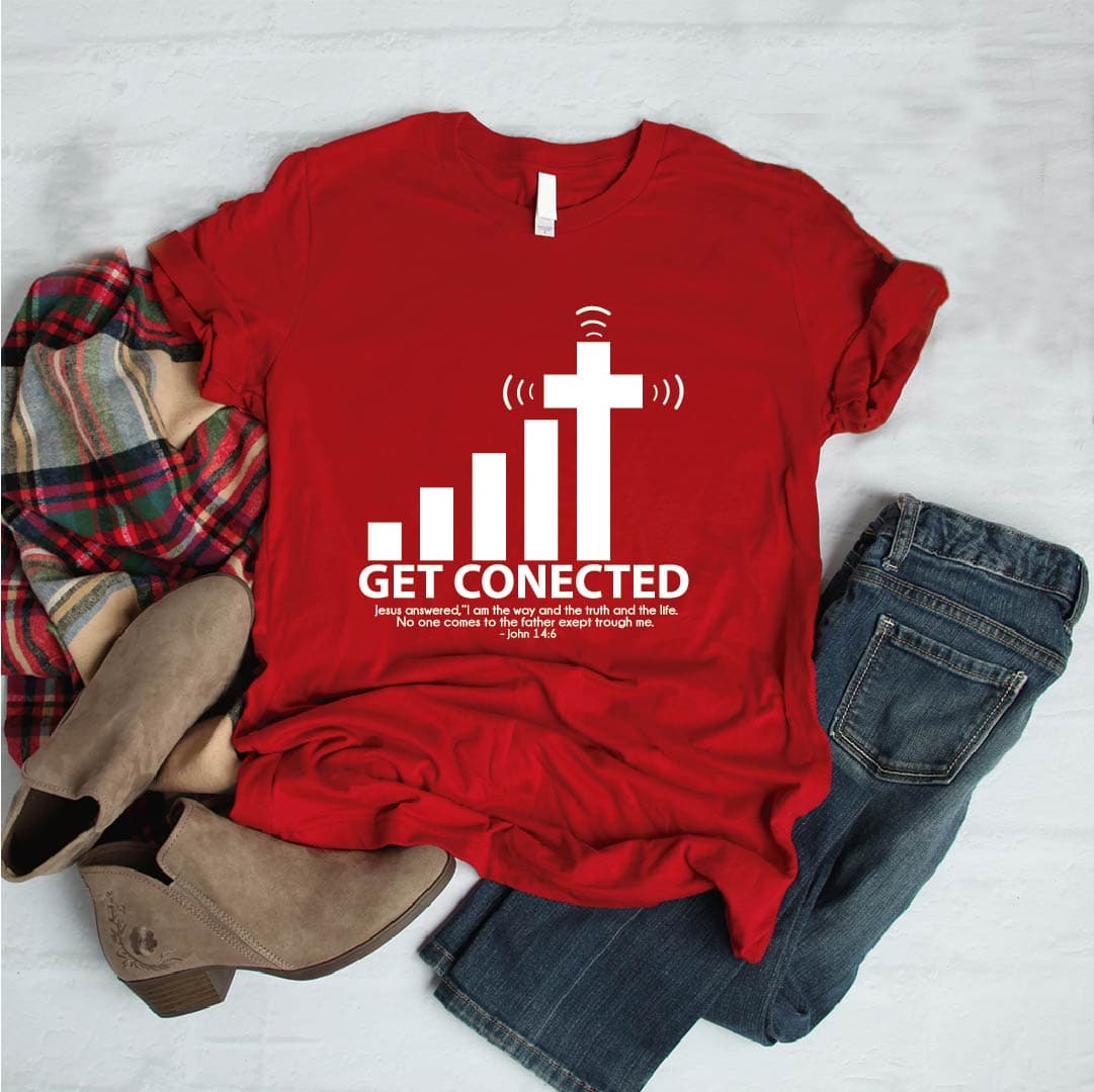 Camiseta estampada tipo T-shirt  GET CONECTED — foto 4
