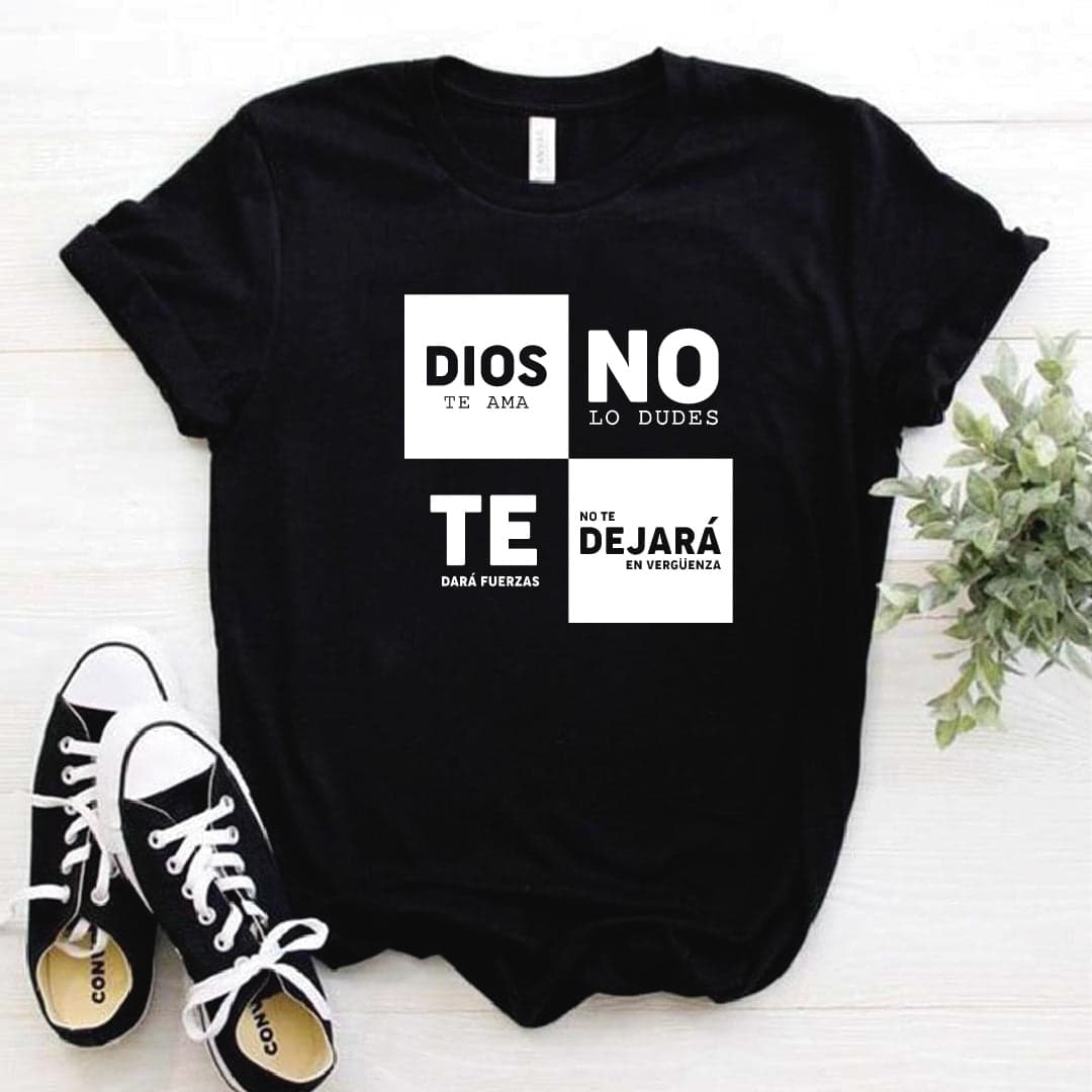 Camiseta T-shirt mujer cristiana DIOS TE AMA — foto 7