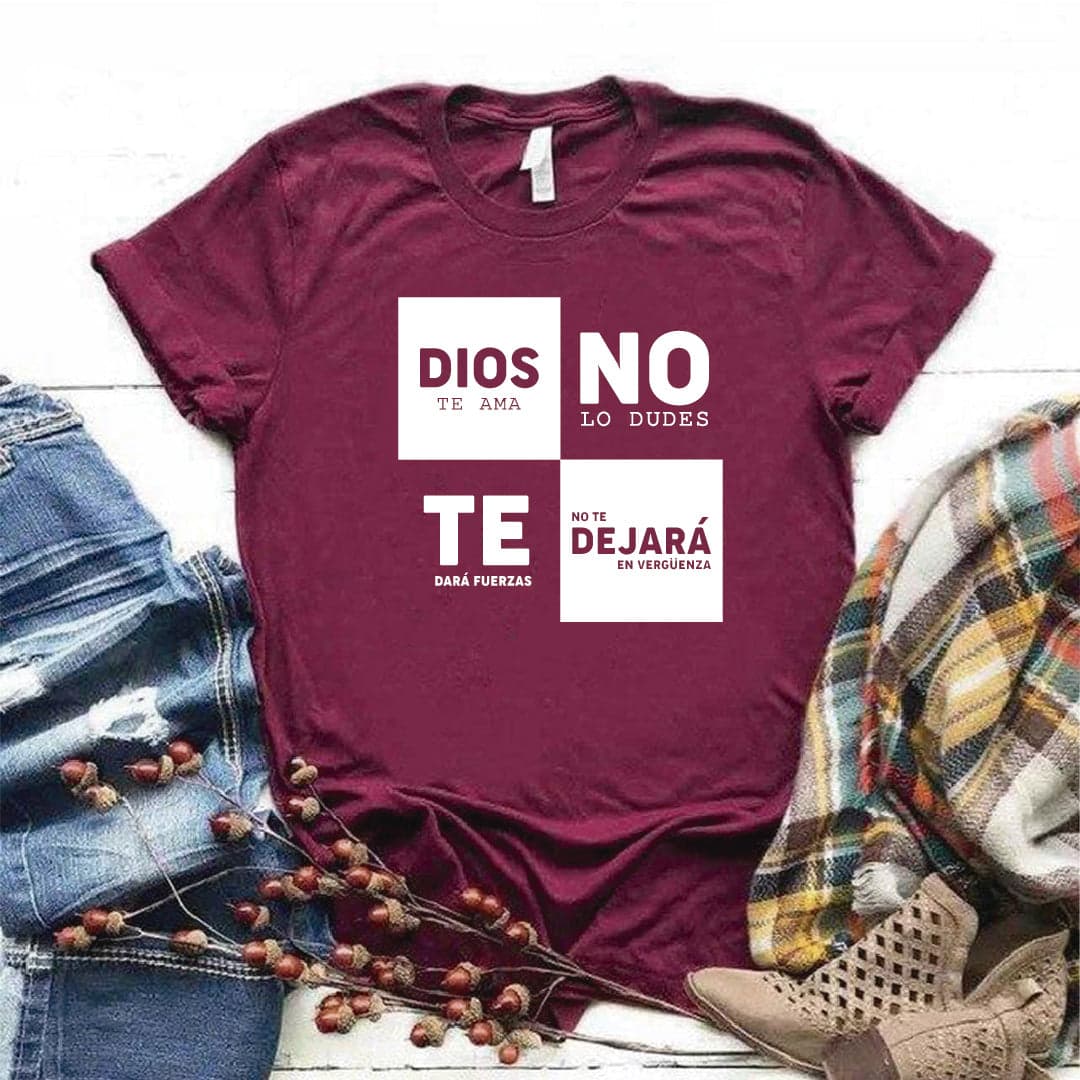 Camiseta T-shirt mujer cristiana DIOS TE AMA — foto 8
