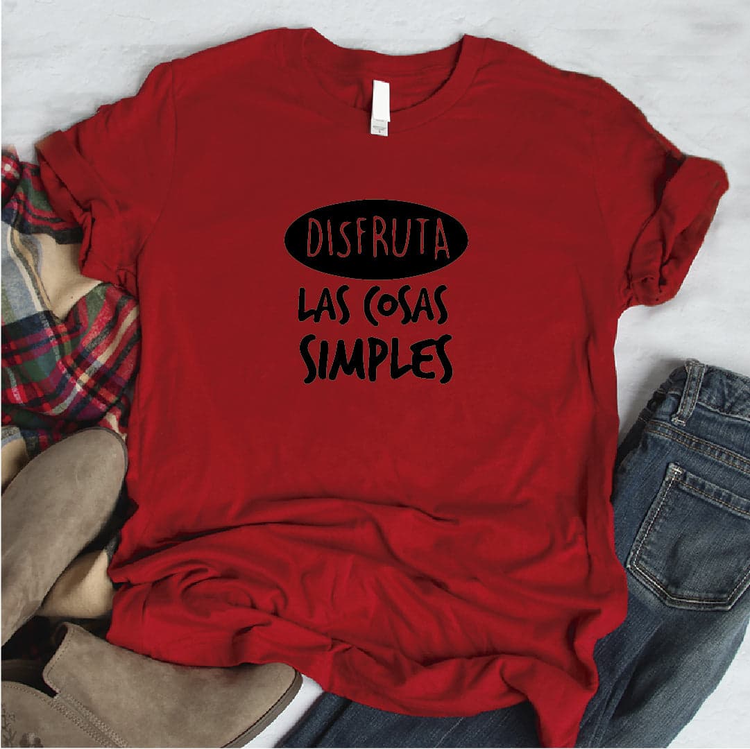 Camisa estampada  tipo T-shirt DISFRUTA LAS COSAS SIMPLES — foto 6