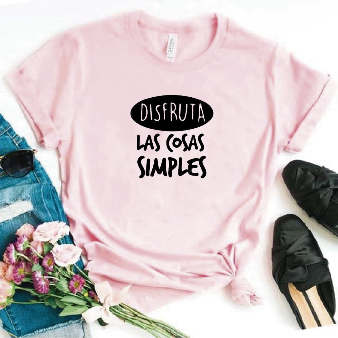 Camisa estampada  tipo T-shirt DISFRUTA LAS COSAS SIMPLES — foto 7