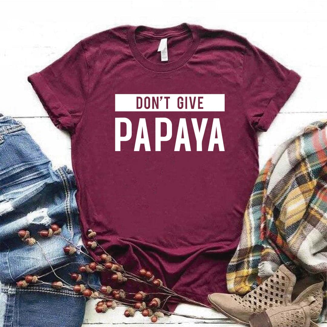Camisa estampada tipo T- shirt DONT GIVE PAPAYA — foto 8