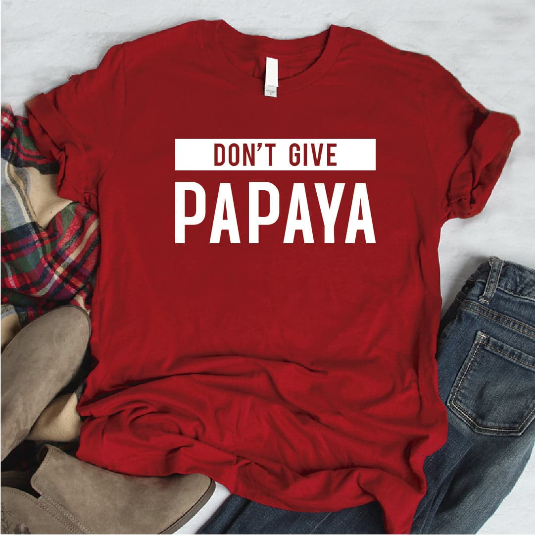 Camisa estampada tipo T- shirt DONT GIVE PAPAYA — foto 3