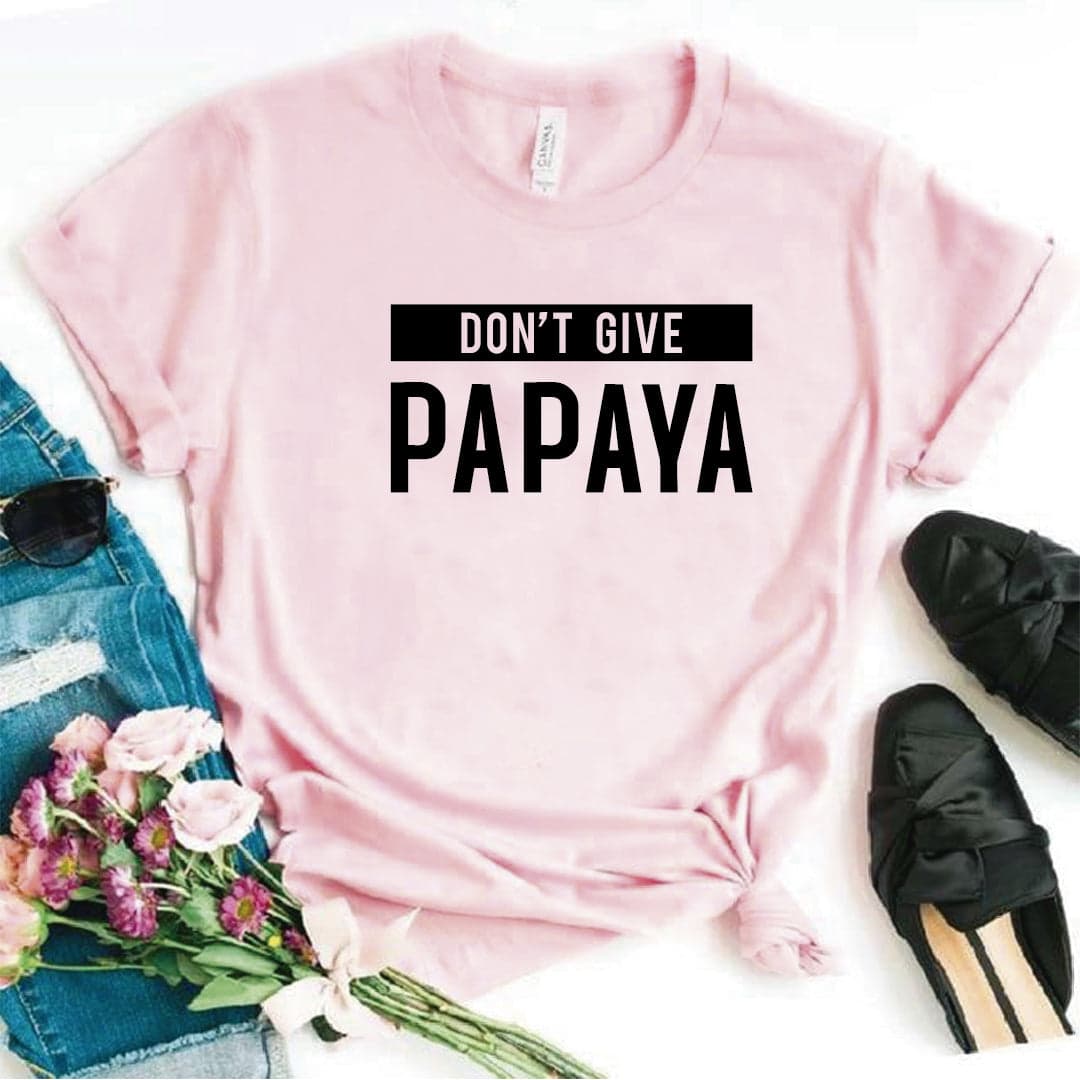 Camisa estampada tipo T- shirt DONT GIVE PAPAYA — foto 4
