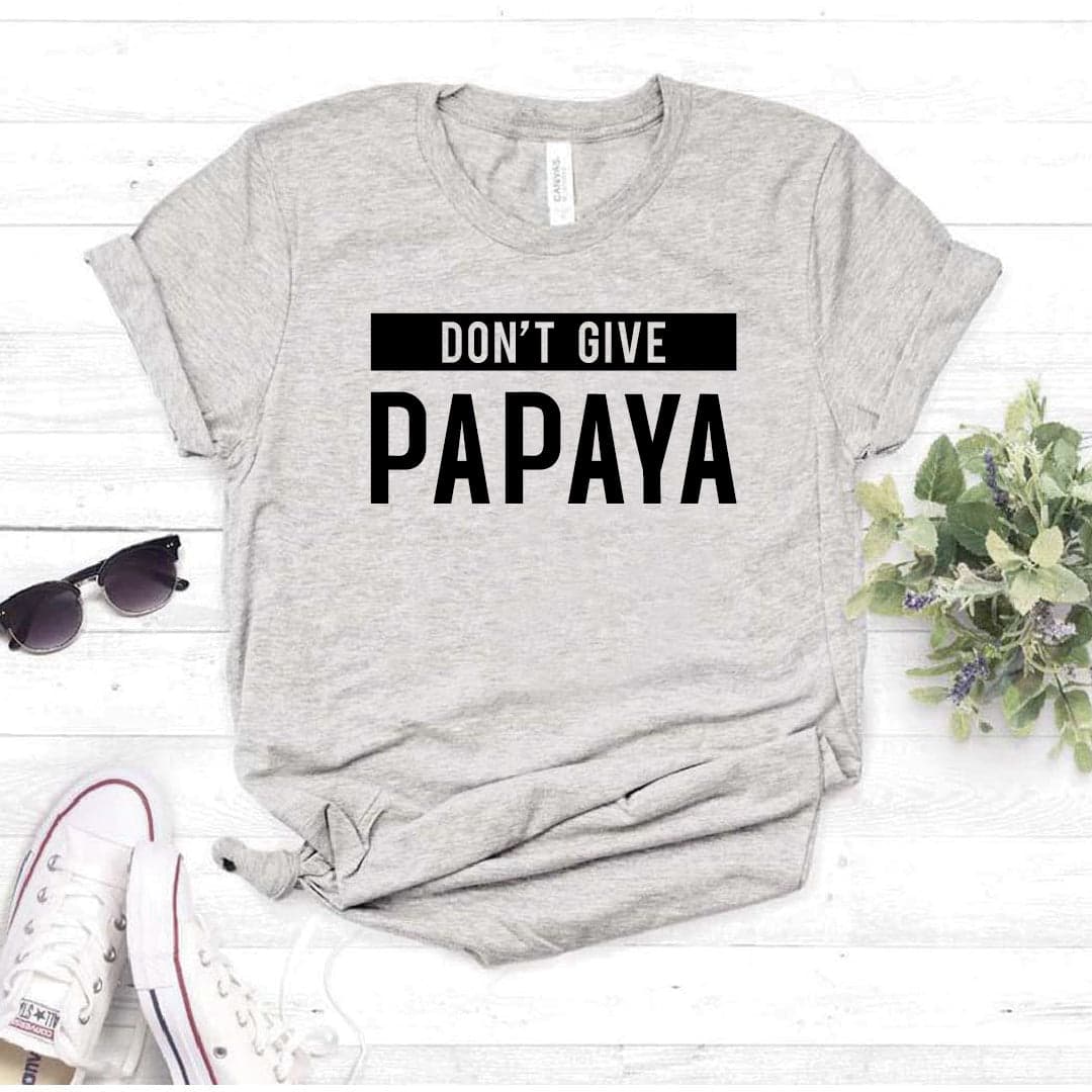 Camisa estampada tipo T- shirt DONT GIVE PAPAYA — foto 1