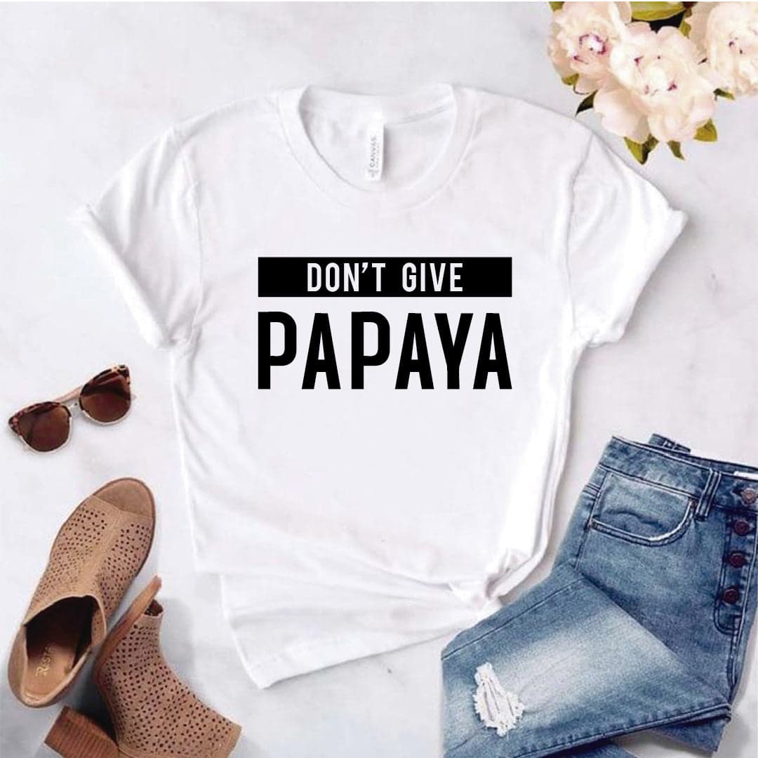 Camisa estampada tipo T- shirt DONT GIVE PAPAYA — foto 5