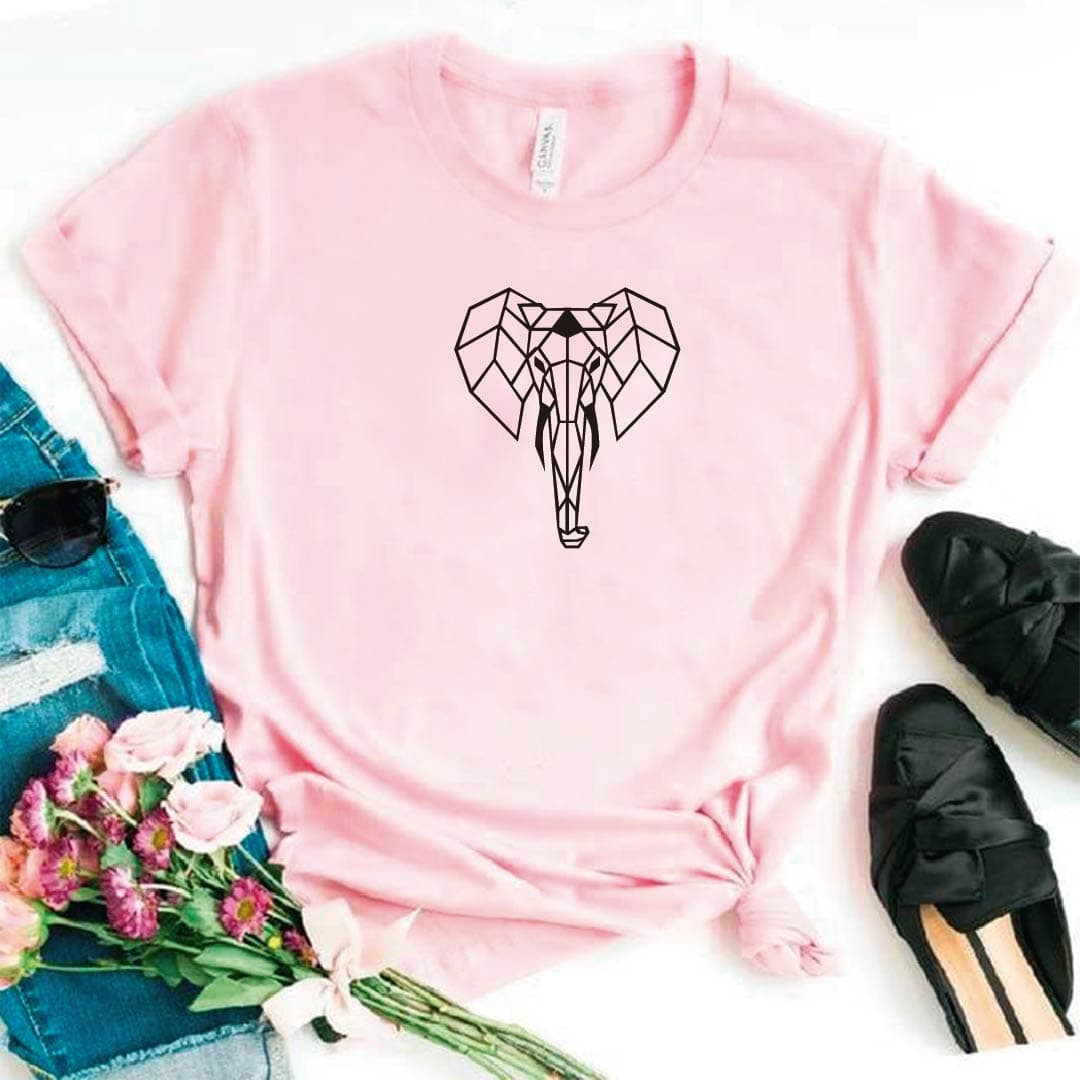 Camiseta estampada tipo T- shirt ELEFANTE LÍNEAS — foto 3